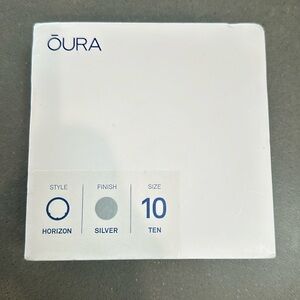 Oura size 10 horizon silver